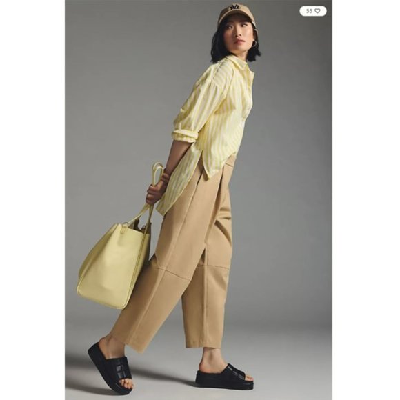 Anthropologie • Tan Cropped Pants - Picture 3 of 7